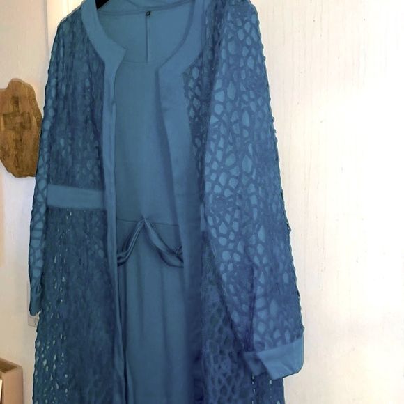 NWT Hekka Plus Sz 3X teal 2 Pc Jacket and dress. Bundle item only - Picture 2 of 6